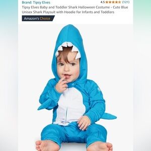 Baby shark halloween costume blue - New